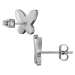 Titan Ohrringe Ohrstecker mit Schmetterling