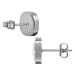 Titan Ohrringe Ohrstecker Quadrat 10mm mit Kristall