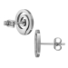Titan Ohrringe Ohrstecker mit runder Spirale 12mm