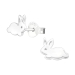 Ohrstecker 925 Sterling Silber mit Hase vergoldet