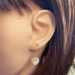 925 Sterling Silber Ohrhaken Ohrhänger vergoldet mit transparentem Zirkonia-Herz