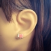 Ohrstecker 925 Sterling Silber mit Schaf in pink