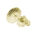 Ohrstecker Rohling 585 Gelbgold 14kt mit Schale 4-8mm für Perlen