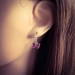 Kindercreolen Ohrringe 925 Sterling Silber Schmetterlinge in pink