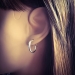 925 Sterling Silber Creolen Ohrringe Stärke 2mm mit französischem Verschluss 16-30mm