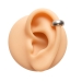 925 Sterling Silber Ear Cuff Ohrklemme matt