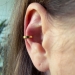 Ohrklemme 925 Sterling Silber Ear Cuff vergoldet