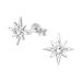 Ohrstecker 925 Sterling Silber vergoldet mit Polarstern