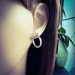 925 Sterling Silber Creolen Ohrringe 18mm