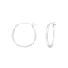 925 Sterling Silber Creolen Ohrringe Stärke 1,2mm mit französischem Verschluss 10-25mm