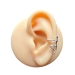 Ear Cuff Ohrklemme 925 Sterling Silber mit umarmender Person