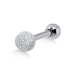 Ohrring Helix Ohrpiercing 925 Sterling Silber Kugel diamantiert in verschiedenen Farben