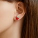Ohrstecker 925 Sterling Silber mit Erdbeere