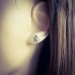Ohrringe 925 Sterling Silber Ohrstecker Sternenexplosion mit Kristall