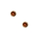 Erstohrstecker Chirurgenstahl vergoldet Sterile Ohrstecker Zarge mit Stein in orange 3mm