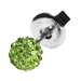 Studex Sensitive Chirurgenstahl Ohrstecker Feuerball Kristall grün 4,5 mm