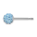 Studex Sensitive Chirurgenstahl Ohrstecker Feuerball Kristall hellblau 4,5-8mm