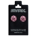 Studex Sensitive Chirurgenstahl Ohrstecker Feuerball Kristall pink 4,5-8mm