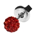 Studex Sensitive Chirurgenstahl Ohrstecker Feuerball Kristall rot 6 mm