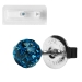 Erstohrstecker Shamballa in blau 4,5mm Studex System 75