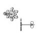 Titan Ohrringe Ohrstecker mit Schneeflocke 12mm