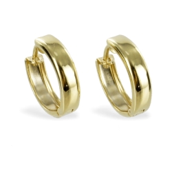 Klappcreolen 333 Gelbgold Ohrringe 12mm hochglanz