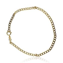 MARTIN1985 Panzerkette 333er Gelbgold Armband 19cm Federringverschluss Unisex Damen Herren mit Geschenkverpackung