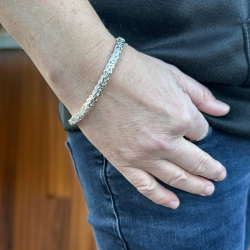 MARTIN1985 Hochwertiges Armband Königskette Ø 4,7mm 925 Sterling Silber 19cm Unisex Damen Herren mit Geschenkverpackung