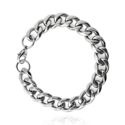 MARTIN1985 Panzerketten Armband 316L Chirurgenstahl 19cm Karabinerverschluss Unisex Damen Herren mit Geschenkverpackung