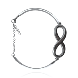 MARTIN1985 Infinity Armband 316L Chirurgenstahl Unendlichkeit Karabinerverschluss Damen mit Geschenkverpackung