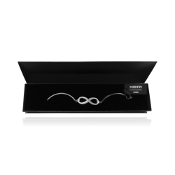 MARTIN1985 Infinity Armband 316L Chirurgenstahl Unendlichkeit Karabinerverschluss Damen mit Geschenkverpackung