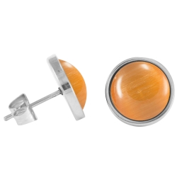 Chirurgenstahl Ohrstecker Elegance orange
