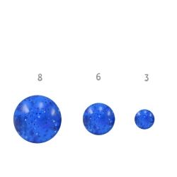 Ohrstecker Chirurgenstahl Ohrringe Glitterkugel