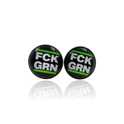 Ohrringe Ohrstecker 316L Chirurgenstahl FCK GRN