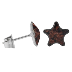 Ohrringe Ohrstecker Chirurgenstahl glitzernder Stern