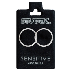 Creolen Ohrringe 925 Sterling Silber 12-18mm Studex Sensitive