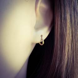 Ohrringe Set 925 Sterling Silber vergoldet Creolen 8-12 mm