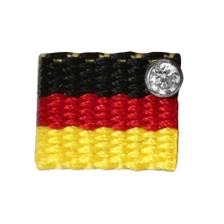 Fan Ohrstecker Ohrring Fußball mit Deutschlandfahne 925 Sterling Silber