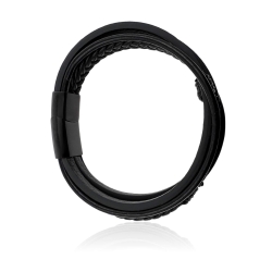 MARTIN1985 Hochwertiges Echtleder Feder Armband Unisex Damen Herren mit magnetischem Edelstahlverschluss Geschenkverpackung