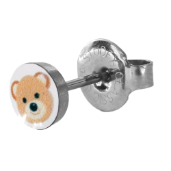 Ohrringe Chirurgenstahl Ohrstecker mit Teddybär Studex Sensitive