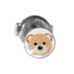 Ohrringe Chirurgenstahl Ohrstecker mit Teddybär Studex Sensitive