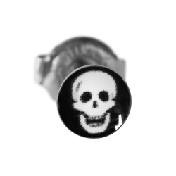 Chirurgenstahl Ohrstecker Ohrringe mit Totenkopf Studex Sensitive