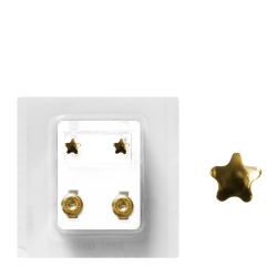 Gold Ohrstecker Stern 333er Gelbgold mit Zirkonia