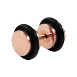 Fake Plug Ohrstecker Rosegold