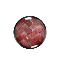 Fake Plug Ohrstecker schwarz Carbonfaser 6mm in pink