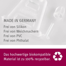 6 x Flutees Premium Verschlüsse für Ohrringe Ohrstecker