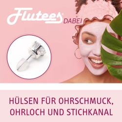 Flutees Dabei Schutzhülsen für Ohrschmuck, Ohrloch und Stichkanal