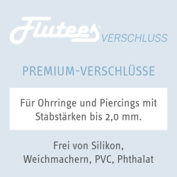 6 x Flutees Premium Verschlüsse für Ohrringe Ohrstecker