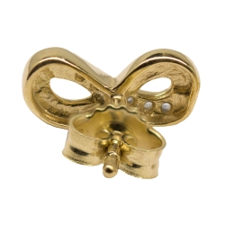 Ohrstecker Ohrringe Unendlichkeit 333er Gelbgold mit Zirkonia