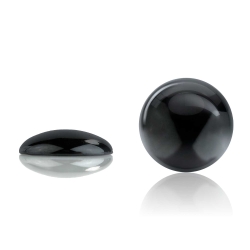 10 x Hämatit Cabochon Klebstein 4-14mm